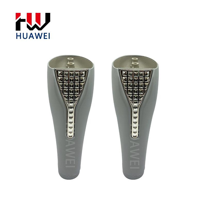 Chinese Manufacture Oblique Cone Shape Grey Plastic Furniture Leg Sofa Feet Furniture Accessories Leg