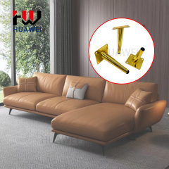 Metal Gold Silver Chrome Iron Oblique Cone Legs Coffee Table Feet Chair Foot Bed Cabinet Feet Sofa Leg for Furniture Couch