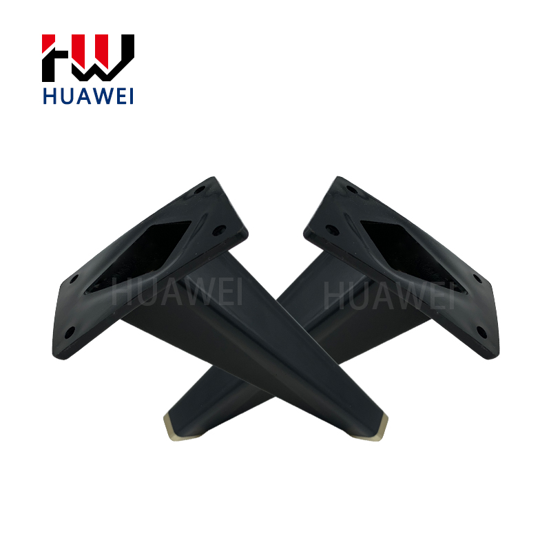 HUAWEI Black Bevel Cone Diamond Furniture Cabinet Feet Sofa Leg Bed Feet Plastic foot