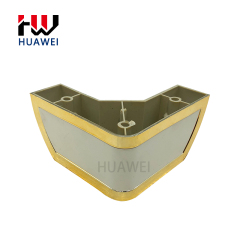 Modern Fashion Golden Edge V-shaped Furniture Home Kitchen Cabinet Sofa Table Legs