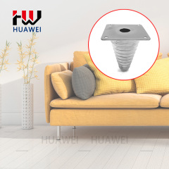 Furniture Chrome Legs Tapered Metal Sofa Leg Bed Feet Gold Cone Shape Table Iron Gold Foot