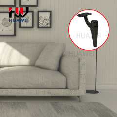 HUAWEI New Design Metal Chrome Chair Legs Iron Fitting Furniture Sofa Feet Black Table Foot Living Room for Couch Leg