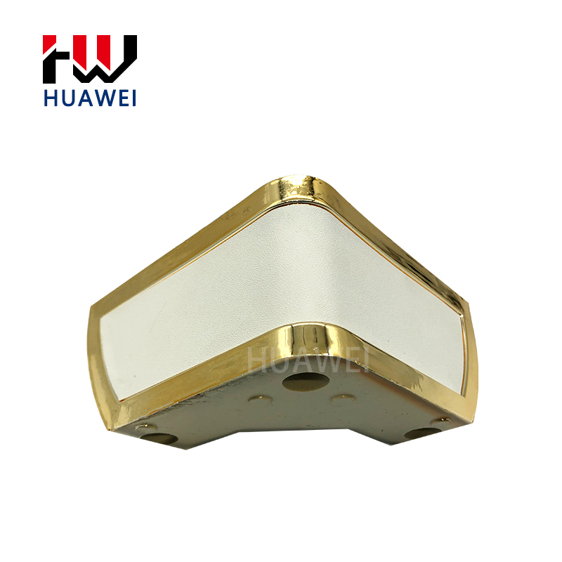 Modern Fashion Golden Edge V-shaped Furniture Home Kitchen Cabinet Sofa Table Legs