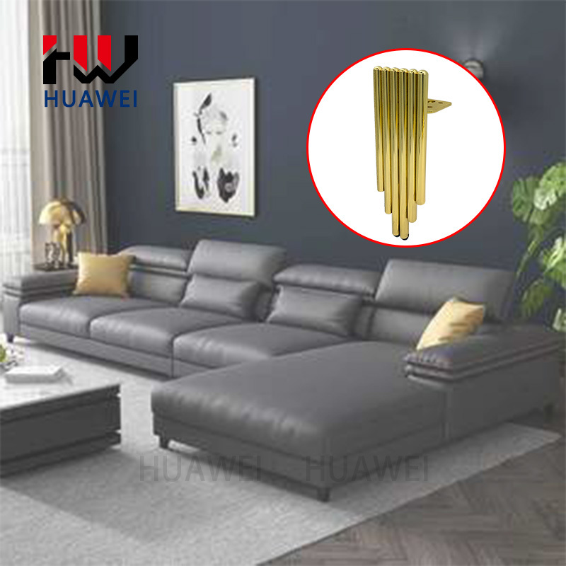 Irregular Solid Core Chrome Legs Metal Gold Round Strip Shape Furniture Sofa Accessories Table Feet Couch Leg Bed Foot