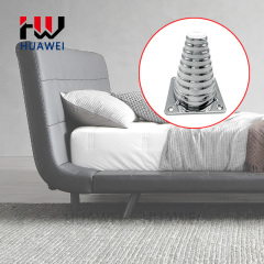 Furniture Chrome Legs Tapered Metal Sofa Leg Bed Feet Gold Cone Shape Table Iron Gold Foot