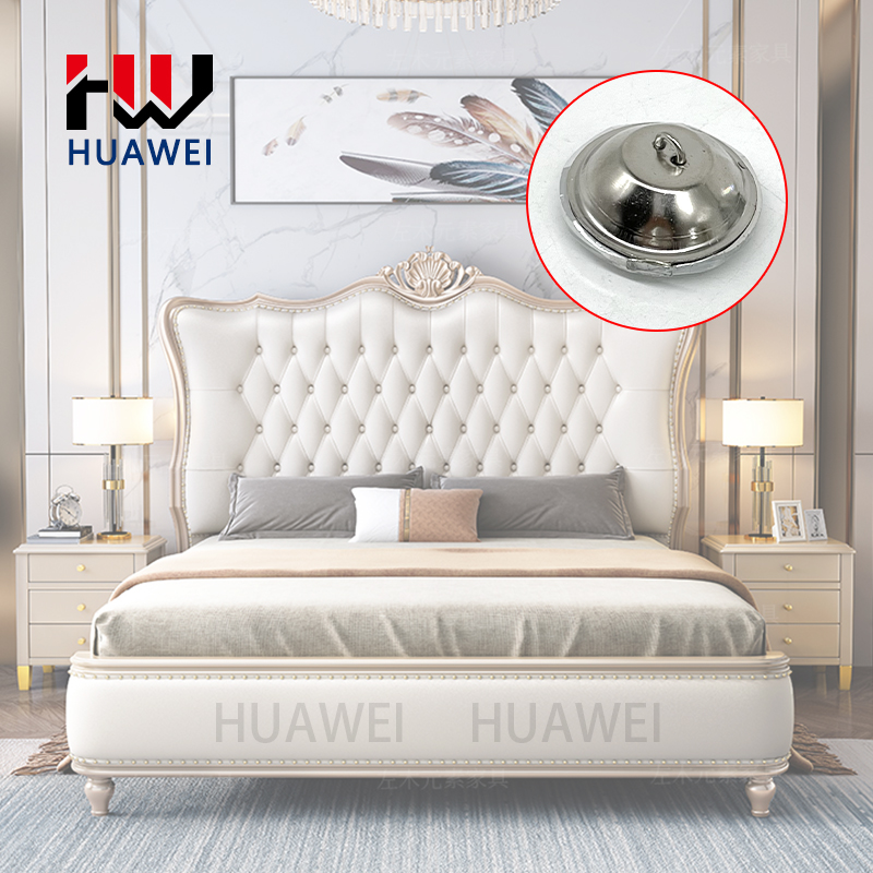 HUAWEI Bauhinia Clear Gem Custom Color Crystal Upholstery Button Gemstone Pattern Rhinestone Button With Iron Loop for Furniture