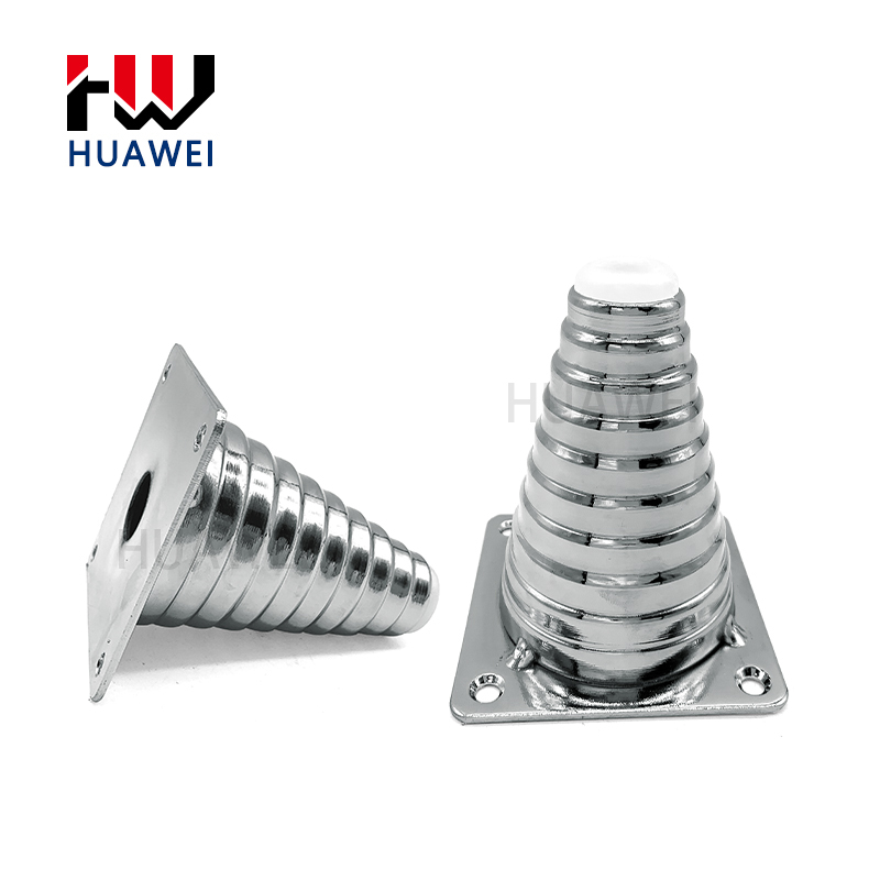 Furniture Chrome Legs Tapered Metal Sofa Leg Bed Feet Gold Cone Shape Table Iron Gold Foot