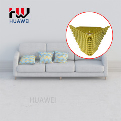 Chrome Furniture Sofa Iron Legs Metal Bed Feet Triangle Gold Y Shape Solid Table Foot Powder Coating Cabinet Base Couch Leg