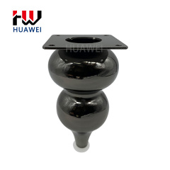 Plated Polished Gourd Shape Furniture Hardware Metal Sofa Foot Cabinet Base Foot Bed Legs Couch Leg for Living Room