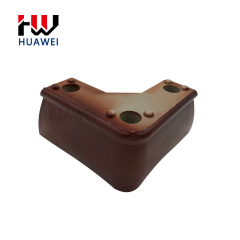 Hot Sale Plastic V Shape Brown Bed Legs Table and Chair Legs, Silent Non-slip Sofa Leg