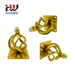 Round Shape Furniture Couch Legs Coffee Table Cabinet Foot Sofa Metal Gold Spiral Flower Pattern Leg Chair Feet for Living Room
