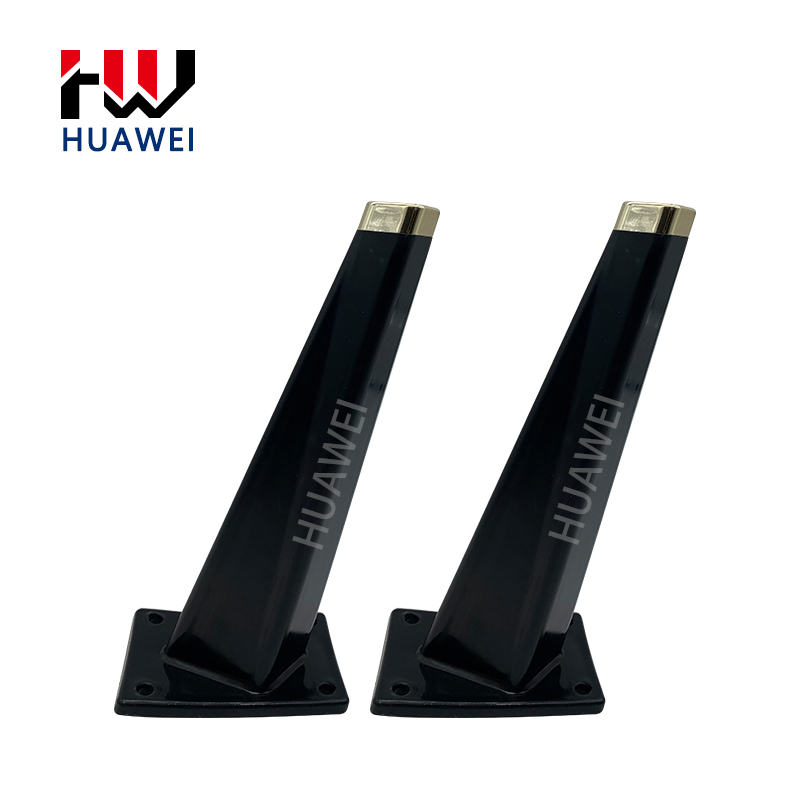 HUAWEI Black Bevel Cone Diamond Furniture Cabinet Feet Sofa Leg Bed Feet Plastic foot