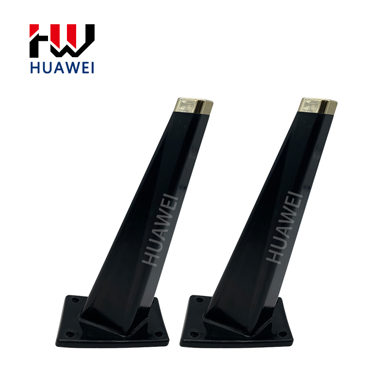 HUAWEI Black Bevel Cone Diamond Furniture Cabinet Feet Sofa Leg Bed Feet Plastic foot