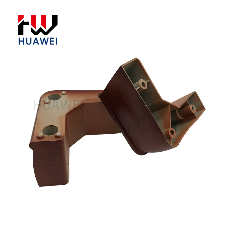 Hot Sale Plastic V Shape Brown Bed Legs Table and Chair Legs, Silent Non-slip Sofa Leg