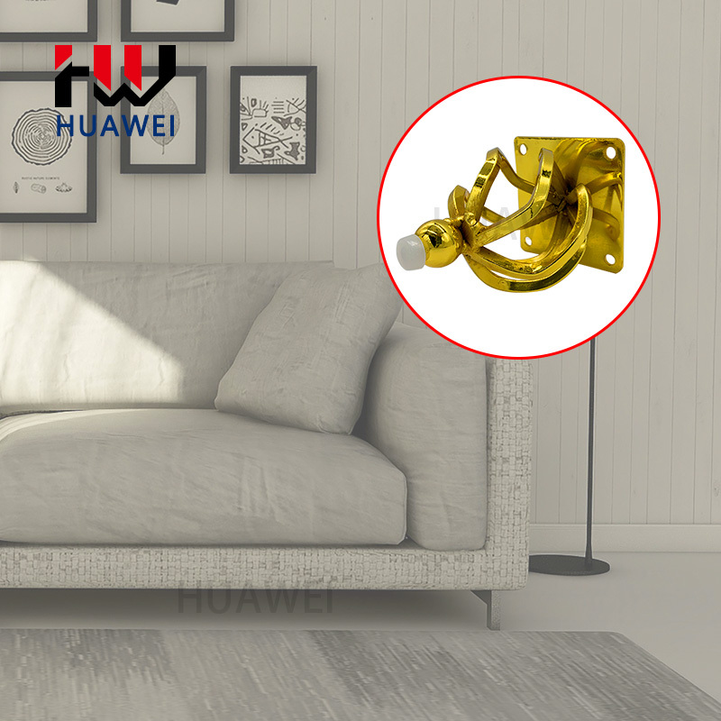 Round Shape Furniture Couch Legs Coffee Table Cabinet Foot Sofa Metal Gold Spiral Flower Pattern Leg Chair Feet for Living Room
