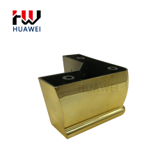 Gold Color V Shape Kitchen for Furniture Sofa Plastic Cabinets Table Feet