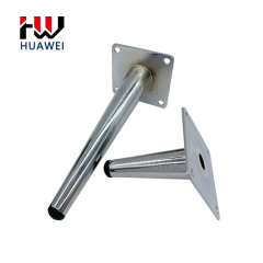 Black Gold Silver Iron Oblique Cone Legs Coffee Table Feet Chair Foot Bed Base Dining Cabinet Feet Sofa Leg for Furniture Couch