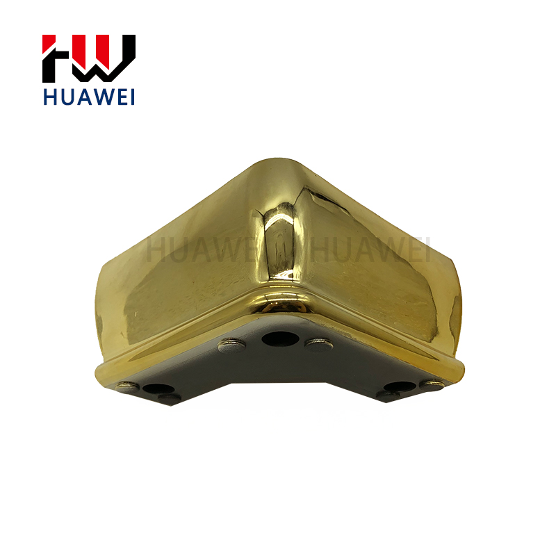 Gold Color V Shape Kitchen for Furniture Sofa Plastic Cabinets Table Feet