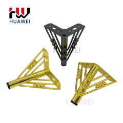 Support Customization Y Shape Furniture Table Cabinet Foot Sofa Metal Gold Leg Slant Feet Living Room High Quality Chair Legs
