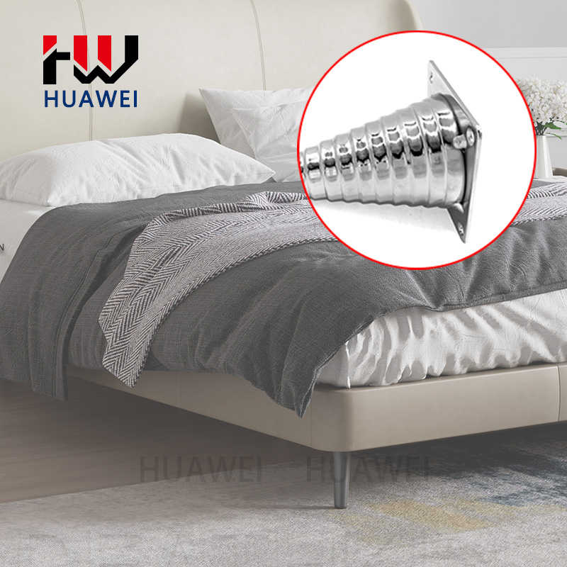 Furniture Chrome Legs Tapered Metal Sofa Leg Bed Feet Gold Cone Shape Table Iron Gold Foot