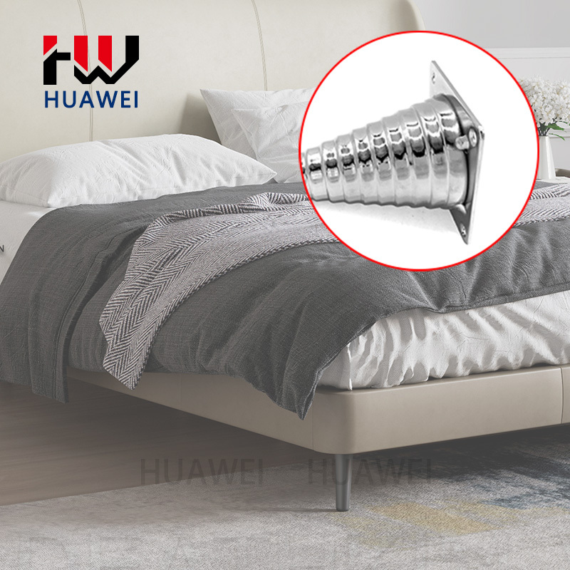 Furniture Chrome Legs Tapered Metal Sofa Leg Bed Feet Gold Cone Shape Table Iron Gold Foot