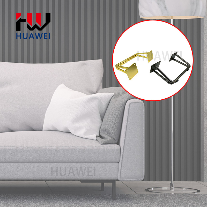 Furniture Sofa Hardware Iron Solid Chrome Couch Legs Metal Accessories gold Cabinet Base Leg Table Feet Bed Foot