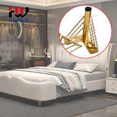 15mm Furniture Accessories Plating Polishing Sofa Metal Cabinet Legs Bed Foot Chair Feet Coffee Table Leg Couch