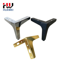 10mm Furniture Hardware Accessories Metal Plating Polishing Sofa Legs Bed Foot Chair Feet Coffee Table Leg for Bedroom