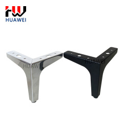 10mm Furniture Hardware Accessories Metal Plating Polishing Sofa Legs Bed Foot Chair Feet Coffee Table Leg for Bedroom