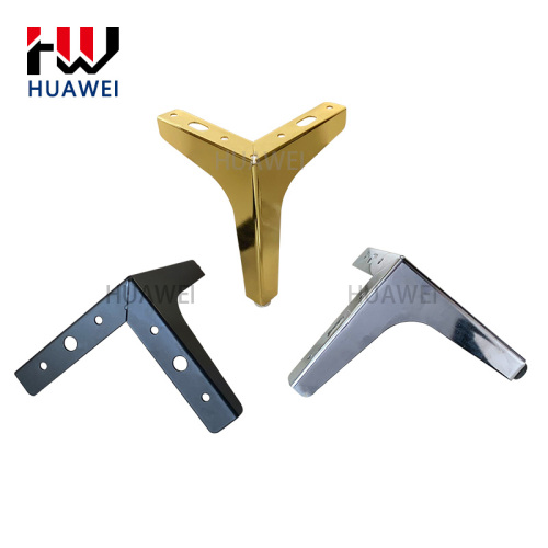 10mm Furniture Hardware Accessories Metal Plating Polishing Sofa Legs Bed Foot Chair Feet Coffee Table Leg for Bedroom