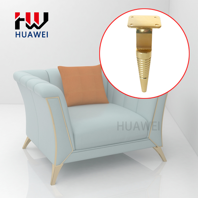 HUAWEI Furniture Hardware Sofa Accessories Chrome Rose Gold Multi-Colored Metal Furniture Bed Couch Feet