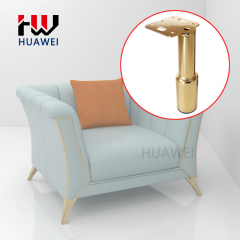 HUAWEI Hardware Manufacturer 15cm Furniture Leg Accessories Gold Black Metal Cabinet Leg For Sofa