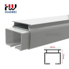 Huawei Hotel Rooms Wall Mounted Durable Ripple Curtain Rails Ceiling Aluminium Recessed Hidden Curtain Poles Tracks