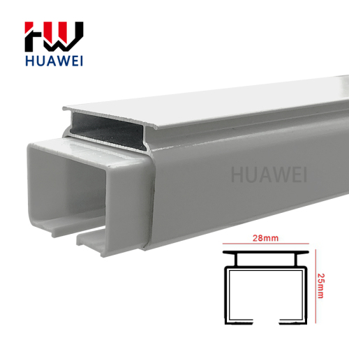 Huawei Hotel Rooms Wall Mounted Durable Ripple Curtain Rails Ceiling Aluminium Recessed Hidden Curtain Poles Tracks