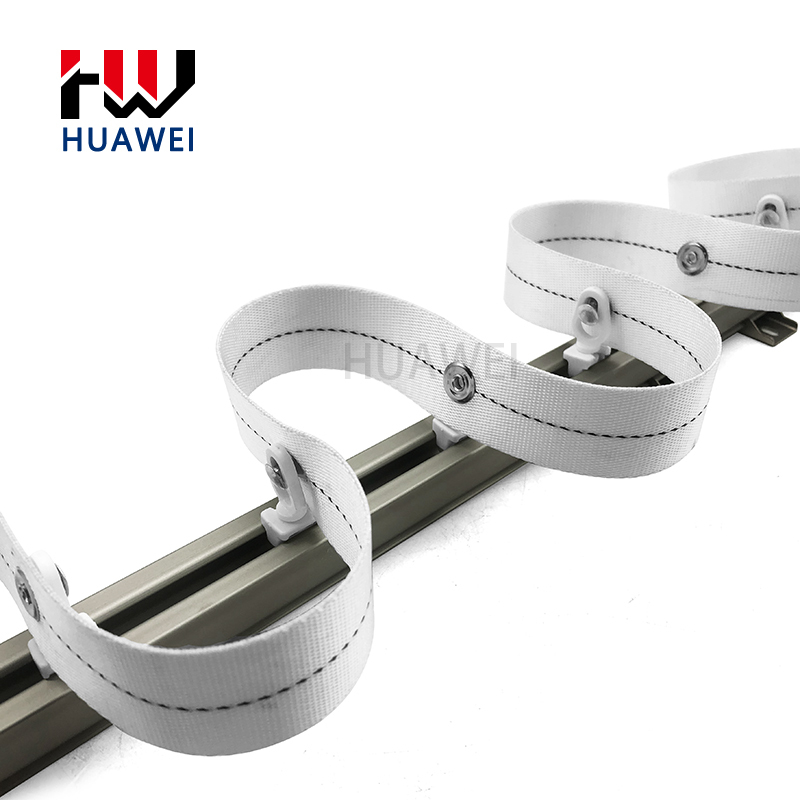 Huawei Modern Curtain Components On The Wall With Endcap In Turkey White Aluminum Concealed S Fold Curtain Track Rail