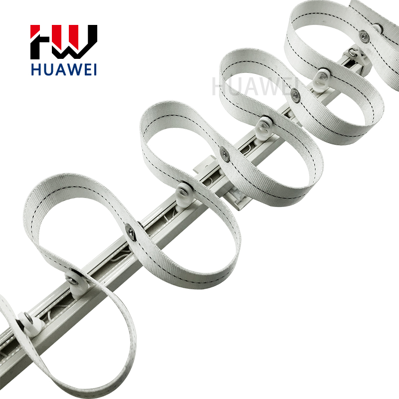 Huawei Curtain Tracks Manufacturer Aluminum Alloy S Wave Thick 2MM Silent Ceiling Balcony Poles Rail Curtain Track