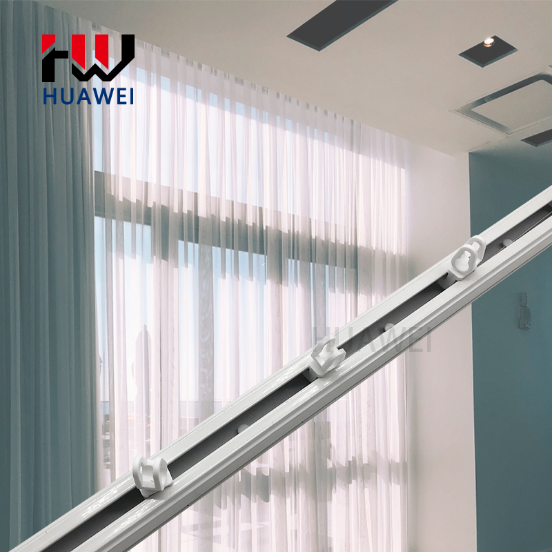 Huawei High Quality S-Wave Heavy Duty Curtain Track Sell to Germany Easy Clip Truck Caravan Car Corner Curtain Rail