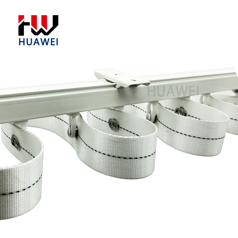 Huawei Curtain Tracks Manufacturer Aluminum Alloy S Wave Thick 2MM Silent Ceiling Balcony Poles Rail Curtain Track