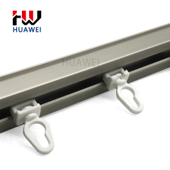 Huawei Modern Curtain Components On The Wall With Endcap In Turkey White Aluminum Concealed S Fold Curtain Track Rail
