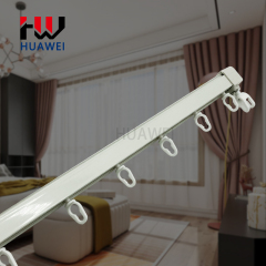 Huawei Curtain Tracks Manufacturer Aluminum Alloy S Wave Thick 2MM Silent Ceiling Balcony Poles Rail Curtain Track