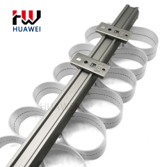 Huawei Modern Curtain Components On The Wall With Endcap In Turkey White Aluminum Concealed S Fold Curtain Track Rail