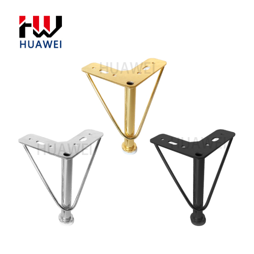 HUAWEI 15CM Sofa Legs Manufacturing Furniture Accessories Y Shape Iron Sofa Feet Golden Couch Leg