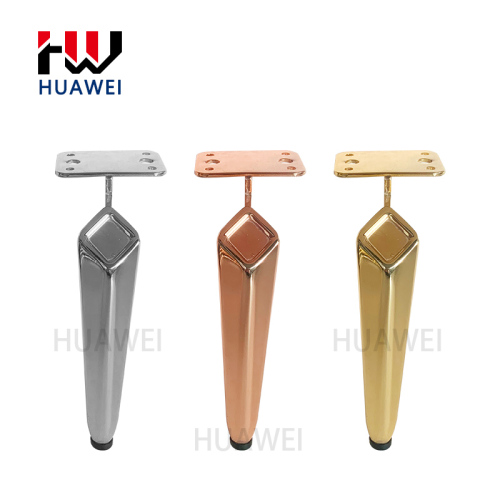 HUAWEI New Arrival Hardware Accessories 180MM Steel Sofa Leg Gold Metal Chair Couch Legs For Furniture