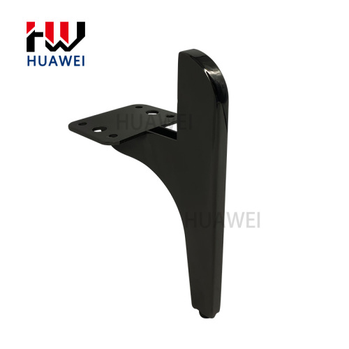 HUAWEI Wholesale Furniture Hardware Sofa Accessories 18cm Newest Black Cabinet Table Feet Metal Bed Sofa Leg