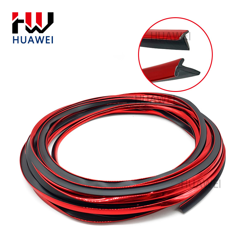Huawei Furniture PVC Sofa Plastic Trim Strips Chair Decorative Strip Edge Banding T Shape Decoration Adhesive Tape for Bedroom/Car