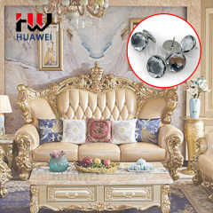 Chamfer with Needle Sofa Accessories Clear Custom Color Crystal Upholstery Button Rhinestone Button for Furniture