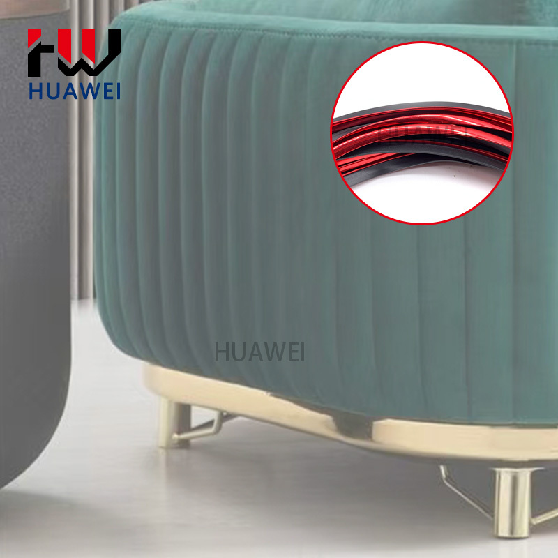 Huawei Furniture PVC Sofa Plastic Trim Strips Chair Decorative Strip Edge Banding T Shape Decoration Adhesive Tape for Bedroom/Car
