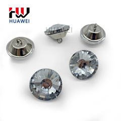 Sun Star Pattern Upholstery Decorative Perforation Furniture Sofa Button Acrylic Crystal Tack Buttons Diamond Buckle