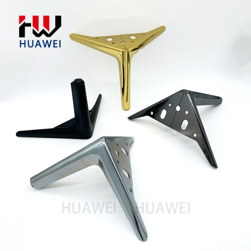 Huawei 15mm Furniture Plating Polishing Sofa Metal Feet Cabinet Legs Bed Foot Iron Couch Leg for Y Shape