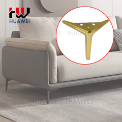 Huawei 15mm Furniture Plating Polishing Sofa Metal Feet Cabinet Legs Bed Foot Iron Couch Leg for Y Shape